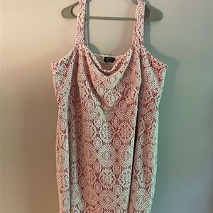 Vintage-Inspired Crochet Overlay Dress | Carisal Fashion EU 60 (26–28W US)